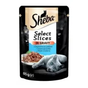 Вологий корм Sheba Selection in Sauce для котів, з океанічною рибою в соусі, 85 г
