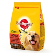 Сухой корм Pedigree для взрослых собак, с говядиной и птицей, 2.6 кг