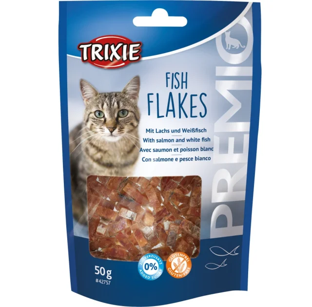 Ласощі, Trixie PREMIO, рибні пластівці, 50 г