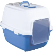 Туалет-домик Trixie Xavi, для кошек, 45×48×58 см, синий/белый