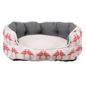 Лежак Trixie Flamingo для собак, розово-серый, 80×65 см