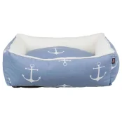Лежак Trixie Anchor для собак, сине-белый, 65×50 см