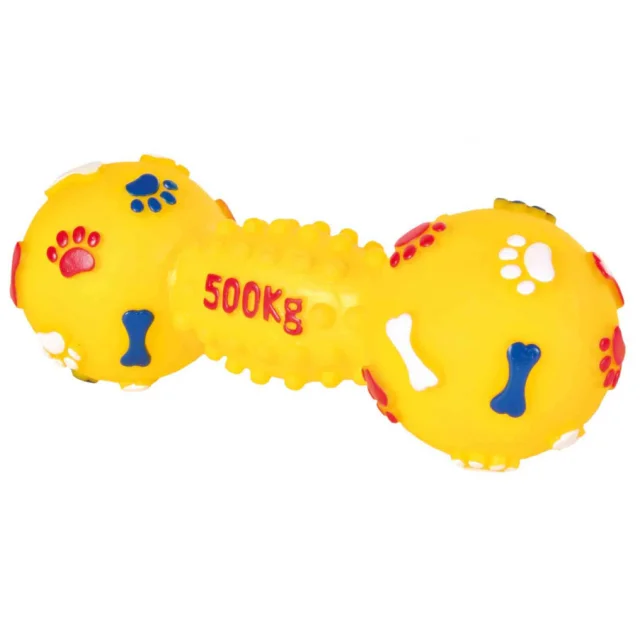 Гантель з пищалки Trixie з лапами, для собак, 19 см