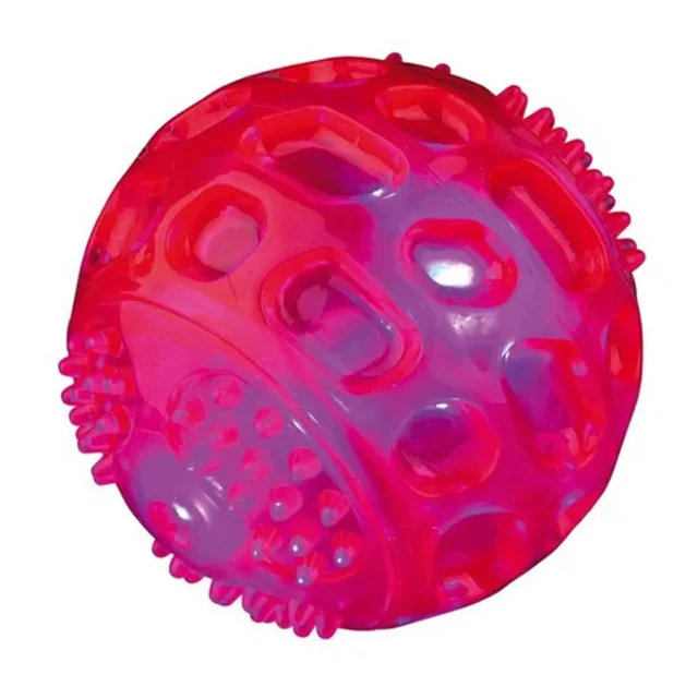 Мяч Trixie для собак, мигающий, резина, 7.5 см