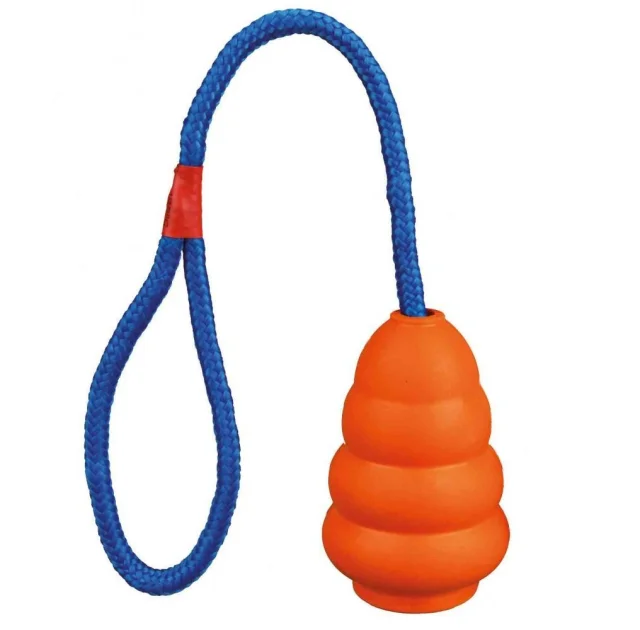 Іграшка груша на мотузці Trixie для собак, 8.5 см, 30 см, гума