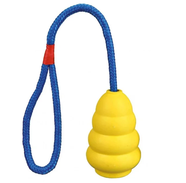 Іграшка груша на мотузці Trixie для собак, 8.5 см, 30 см, гума