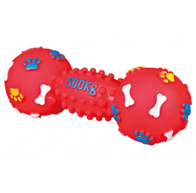 Гантель з пищалки Trixie з лапами, для собак, 19 см