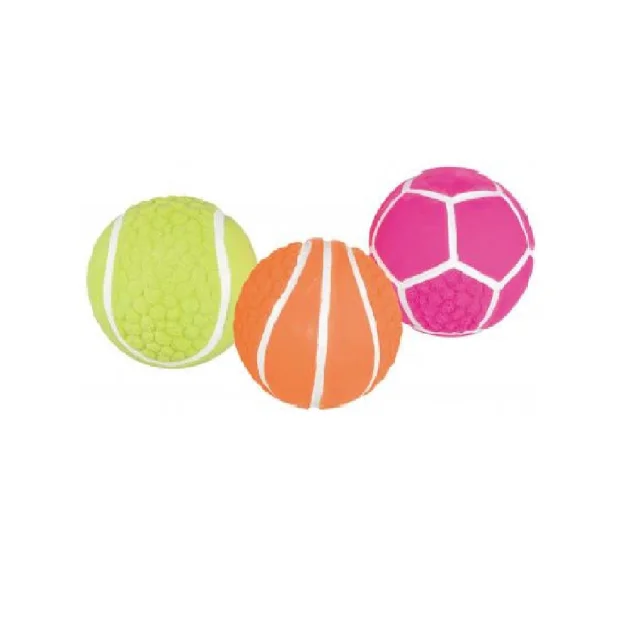 Спортивные мячи Trixie для собак, 8 см, латекс, упаковка 15 шт.