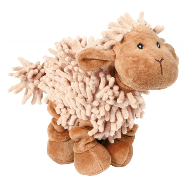 Игрушка Trixie овечка с пищалкой, для собак, 21 см, плюш