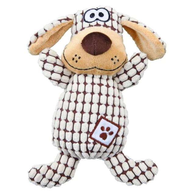 Игрушка Trixie собака клетчатая, для собак, 26 см, плюш, ткань