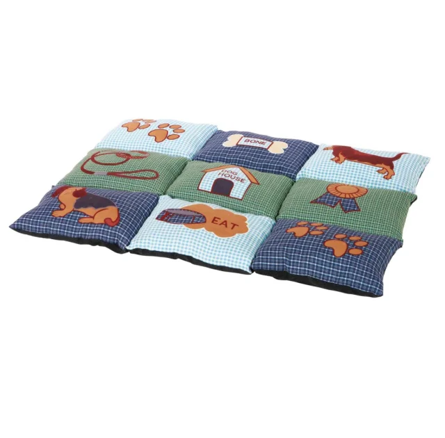 Підстилка Trixie Patchwork для собак, синьо-зелений, 80×55 см