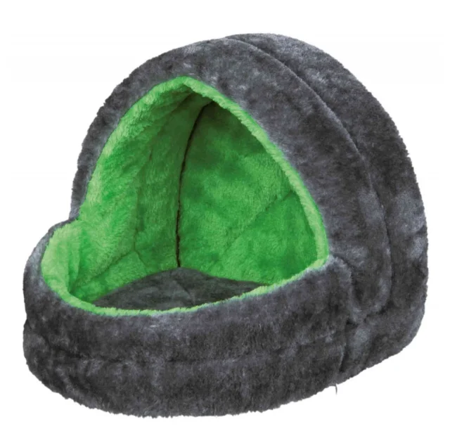 Лежак Trixie Cuddly Cave для кроликів, сіро-зелений, 21×10×10 см