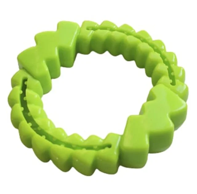 Игрушка AnimAll GrizZzly для собак, кольцо мотивационное, зеленое, 16.5 см