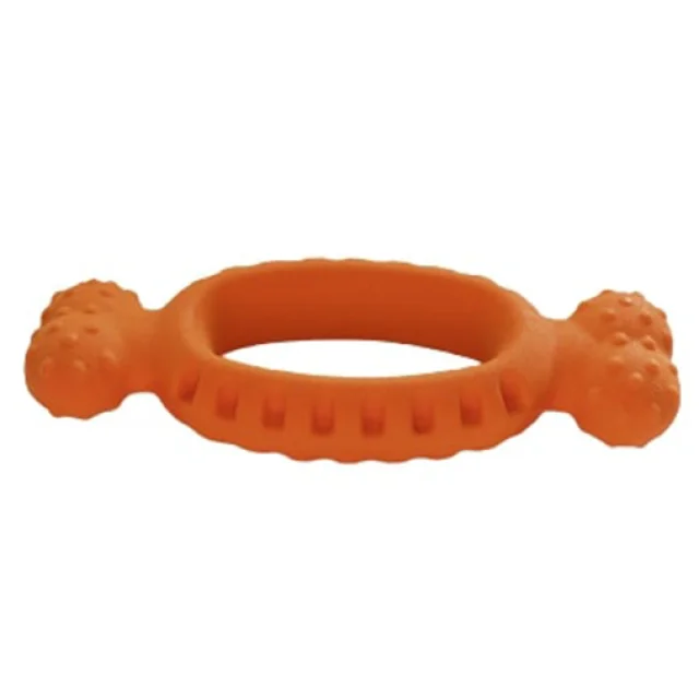 Игрушка AnimAll GrizZzly для собак, кулон, оранжевый, 14×9 см