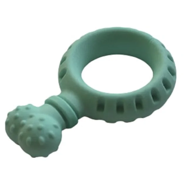 Игрушка AnimAll GrizZzly для собак, сережка, зеленая, 17.4×6.5 см