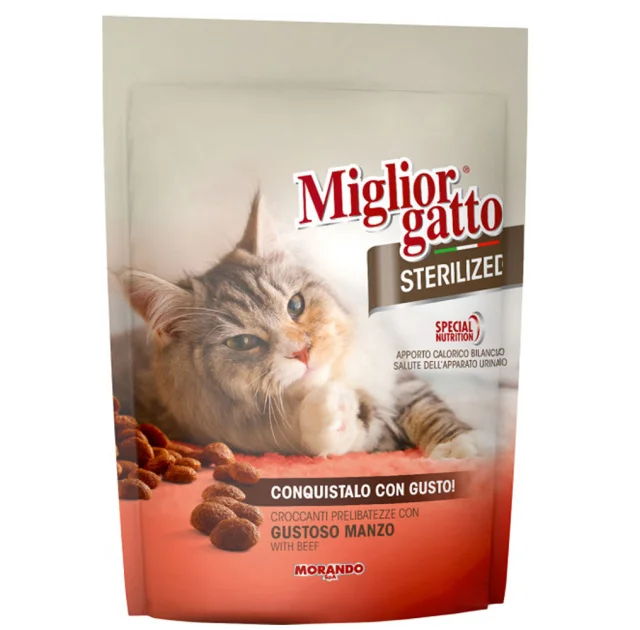 Сухий корм Morando MigliorGatto Sterilized Veal для стерилізованих котів, з телятиною, 400 г
