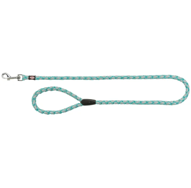 Повідець Trixie Cavo Reflect Lead для собак, світловідбиваючий, плетений, розмір S-M, 1 м/12 мм, океан