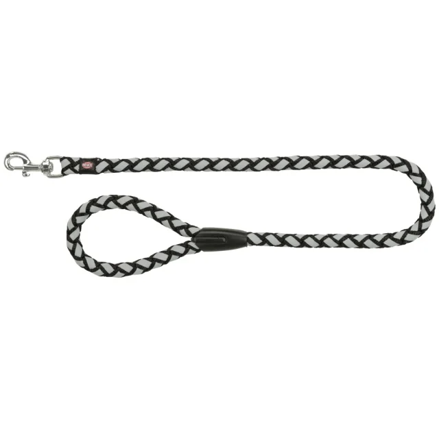Повідець Trixie Cavo Reflect Lead для собак, світловідбиваючий, плетений, розмір L-XL, 1 м/18 мм, чорний