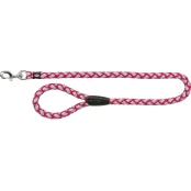 Повідець Trixie Cavo Reflect Lead для собак, світловідбиваючий, плетений, розмір L-XL, 1 м/18 мм, фуксія