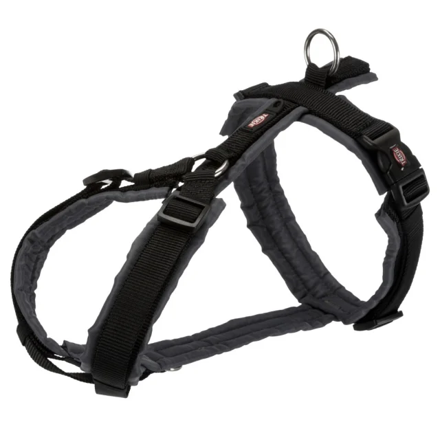 Шлея Trixie Premium Trekking Harness для собак, 80-97 см, 25 мм, размер XL, черный-графит