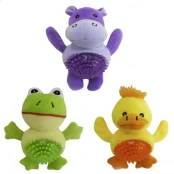Игрушка Croci анимал-бол, для собак, плюш/силикон, цена за 1 шт