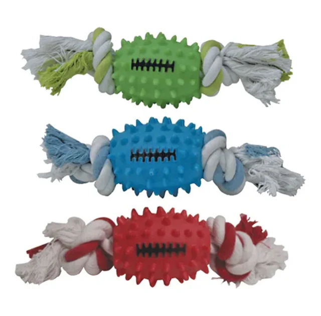 Іграшка Croci бейсболбний м'яч з канатом для собак, гума, 26 см, ціна за 1 шт