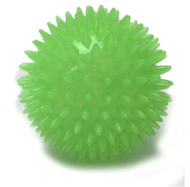 Іграшка Croci Glow сквекбол для собак Спайкібол, люмінесцентний, гума, 9 см