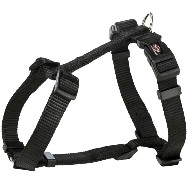 Шлея Trixie Premium H-Harness для собак, 75-120 см, 25 мм, розмір L-XL, чорний