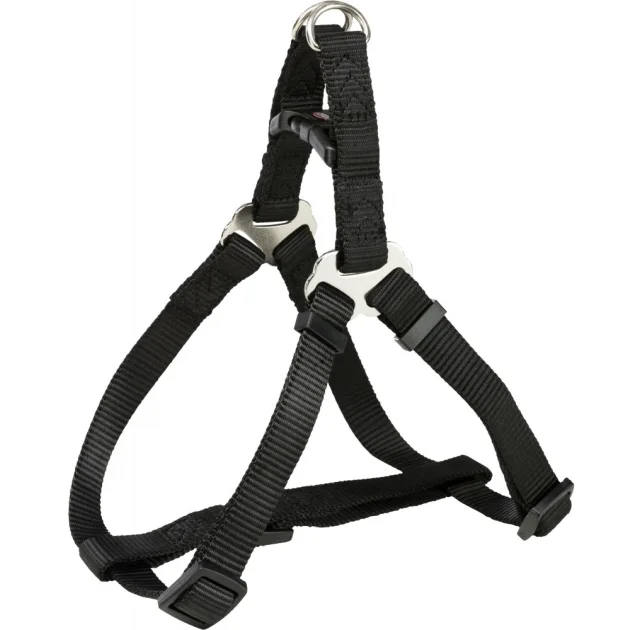 Шлея Trixie Premium One Touch Harness, для собак, 40-50 см, 15 мм, размер S, черный