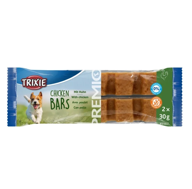 Ласощі Trixie Premio для собак, батончик, курка, 2×30 г