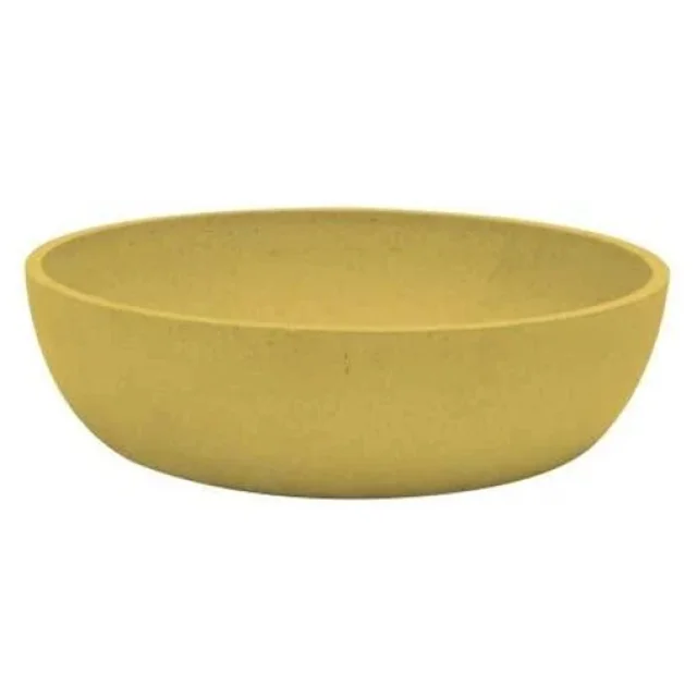 Миска Croci Bamboo для собак, бамбуковое волокно, желтая, 1.6 л, 21 см