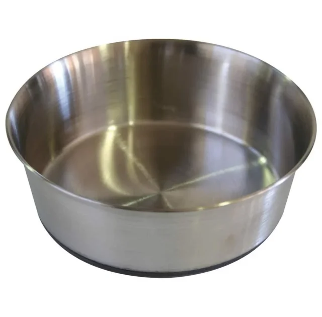 Миска Croci Heavy для собак, резиновое дно, нержавейка, 4.5 л, 28 см