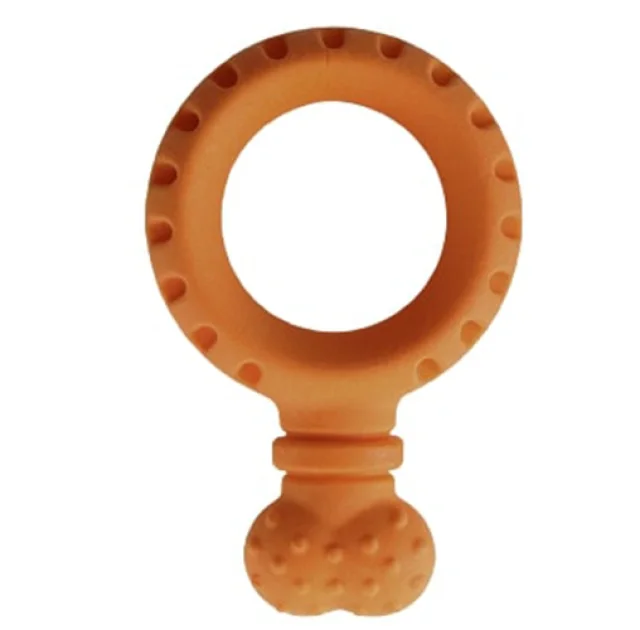 Игрушка AnimAll GrizZzly для собак, сережка, оранжевая, 17.4×6.5 см