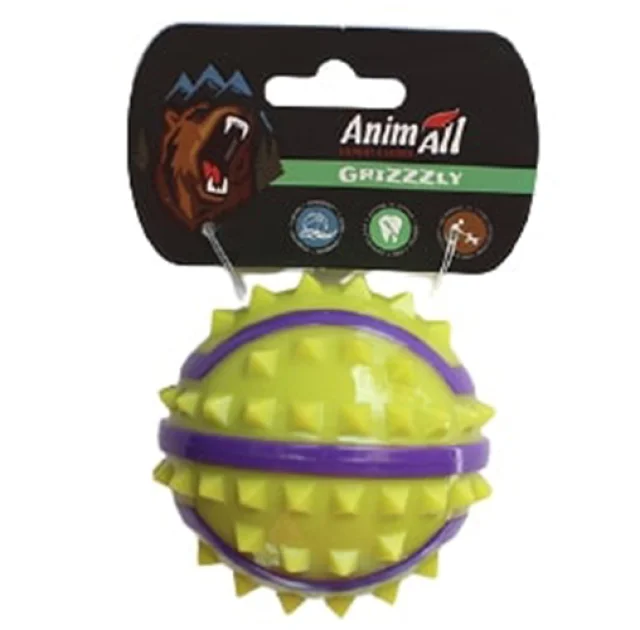 Игрушка AnimAll GrizZzly для собак, мяч с шипами, 8.4 см
