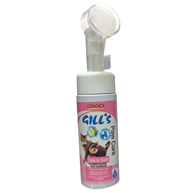 Мусс Croci Gill's для подушечек лап котов и собак, со щеткой, 150 мл