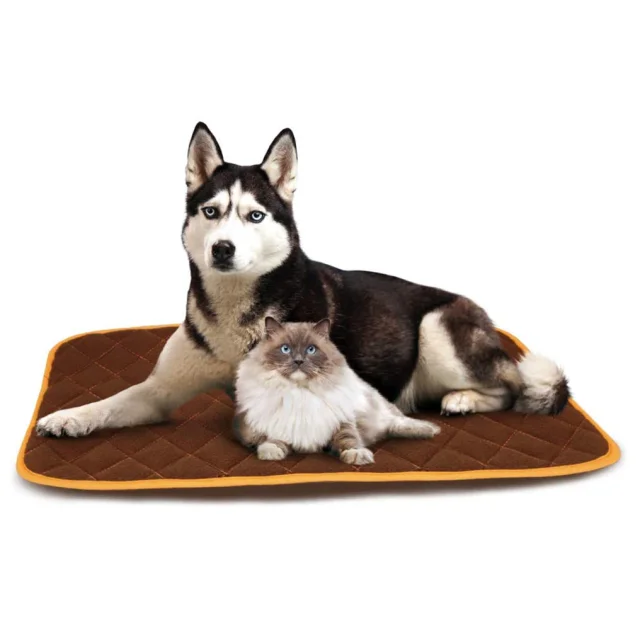 Согревающий коврик Croci Thermo для кошек и собак, коричневый, 79×53 см