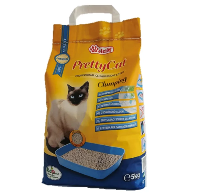 Бентонитовый наполнитель Pretty Cat Classic, без аромата, 5 кг