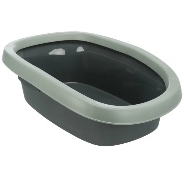 Туалет Trixie Be Eco Carlo, для кішок, 31 × 14 × 43 см, антрацит / сіро-зелений