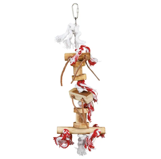 Игрушка подвесная Trixie Wooden Toy on Rope, для птиц, 35 см