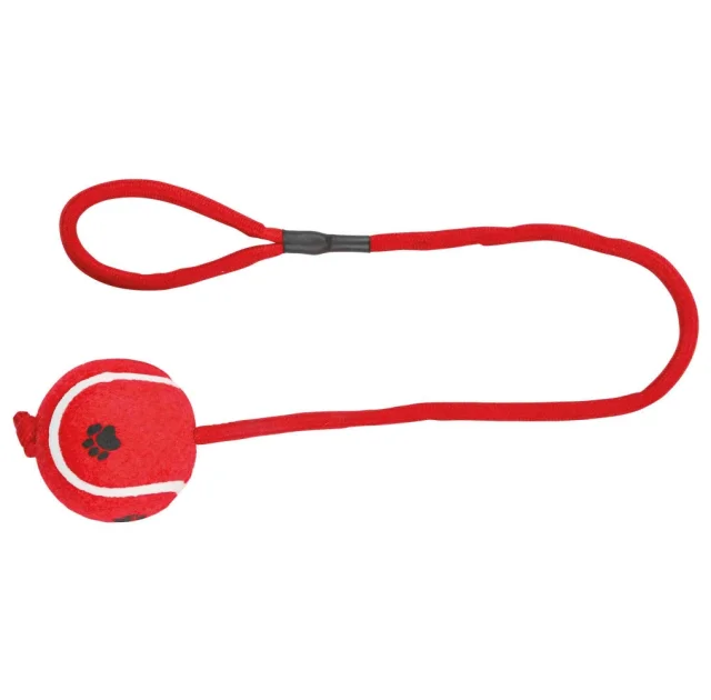 Іграшка Trixie тенісний м'яч на мотузці, для собак, 6 см, 50 см