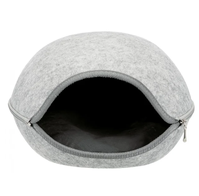 Лежак-пещера Trixie Luna для кошек, серый, 40×24×46 см
