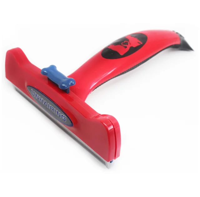 Фурминатор FURminator Large Dog DeShedding Tool для вичісування шерсті собак і котів, з кнопкою 12.7 см