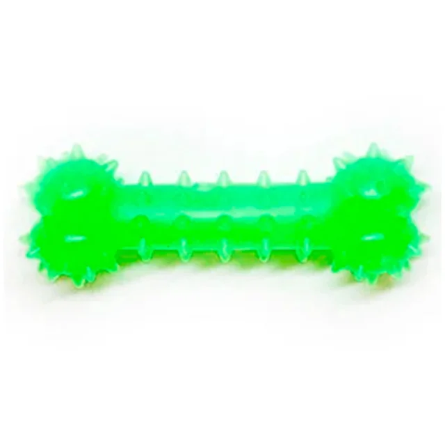 Игрушка косточка Fox для собак, с запахом ванили, зеленая, 12 см