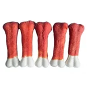 Лакомство косточка Fox для собак, из прессованной кожи, с уткой, 500 г