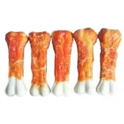 Лакомство косточка Fox для собак, из прессованной кожи, с курицей, 500 г