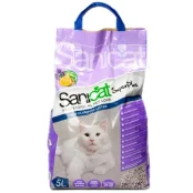 Грудкує наповнювач Sanicat SuperPlus для котячих туалетів, з ароматом апельсина і лаванди, 2 л