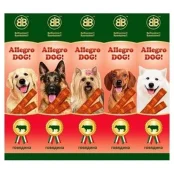 Ковбаски B & B Allegro Dog для собак, зі смаком яловичини, 5×10 г