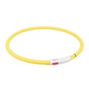 Нашийник Trixie USB світиться, для собак, 70 см х 10 мм, жовтий