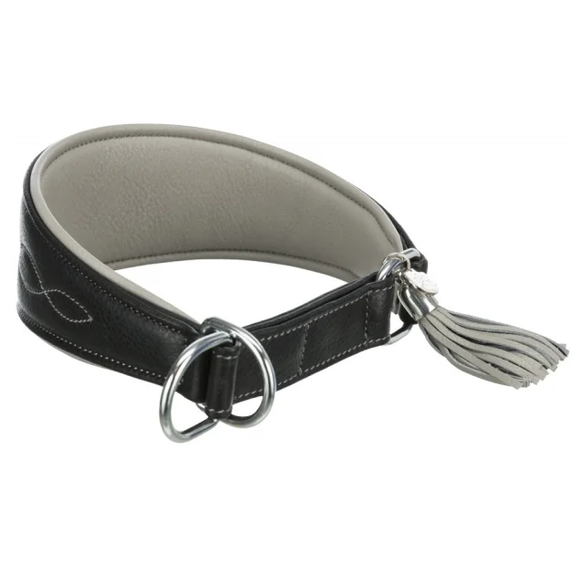 Нашийник Trixie Active Comfort S-M, для собак, 33-42 см, 60 мм, чорний / сірий