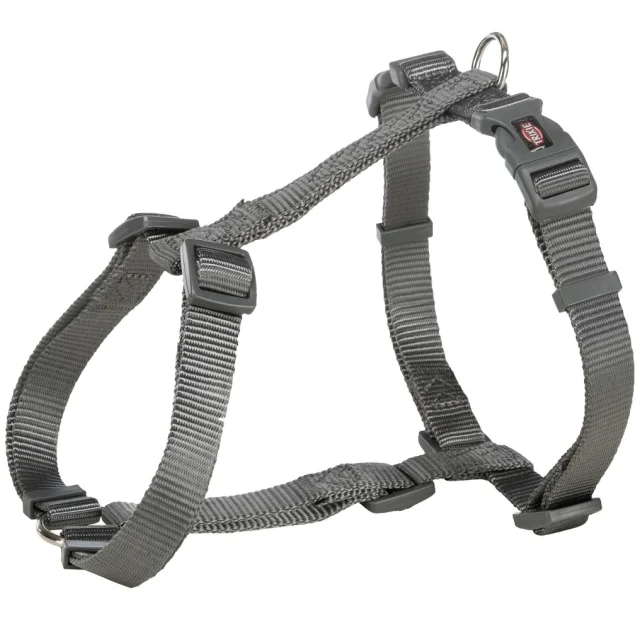 Шлея Trixie Premium H-Harness для собак, 42-60 см, 15 мм, розмір S-M, графіт